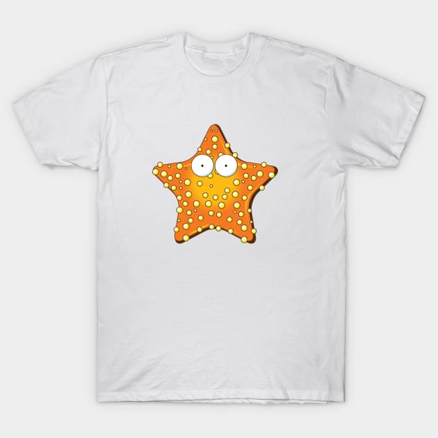 Cartoon Starfish T-Shirt by nickemporium1